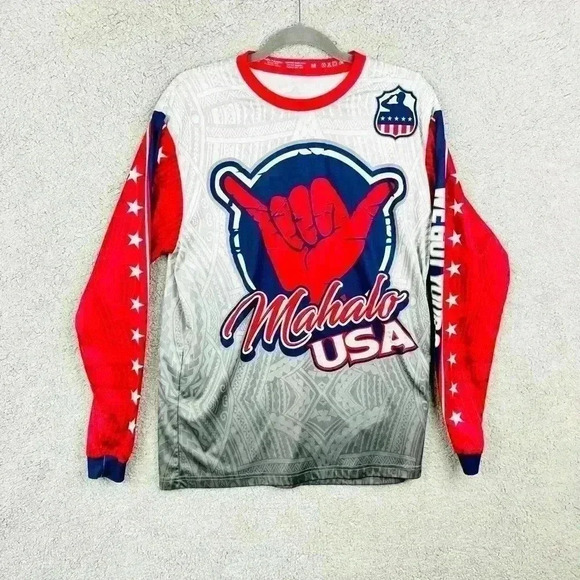 Mahalo USA Long Sleeve Top Size M (SKU-AA) - Picture 6 of 7